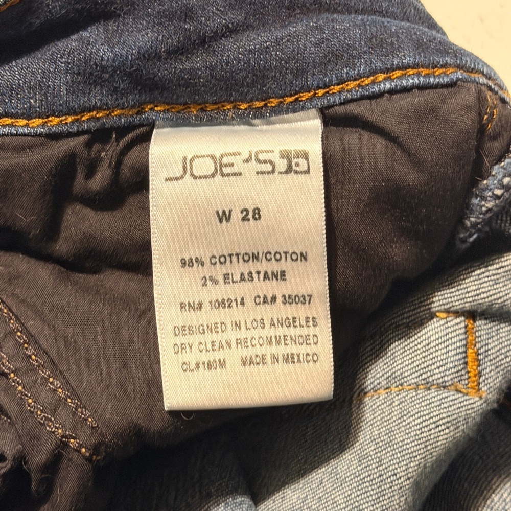 Joe's Jeans Skinny 26 Dark Wash Blue Mid Rise Denim Classic Casual Timeless - Picture 9 of 11